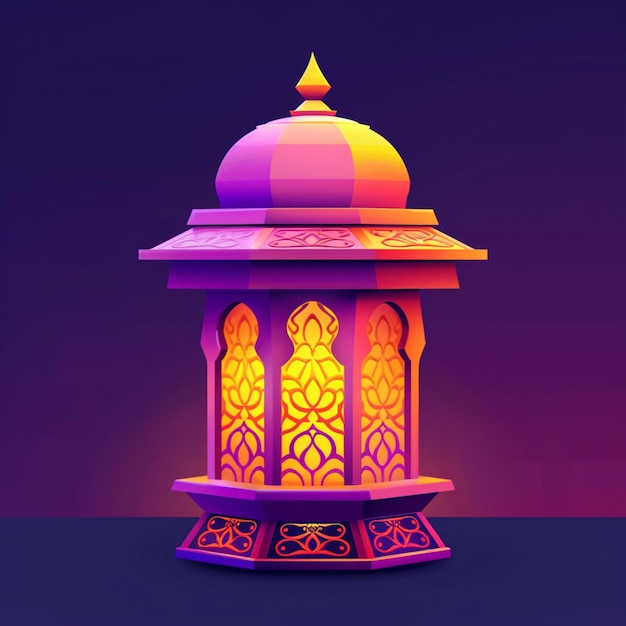 Иллюстрация мусульманского фонаря Рамадан