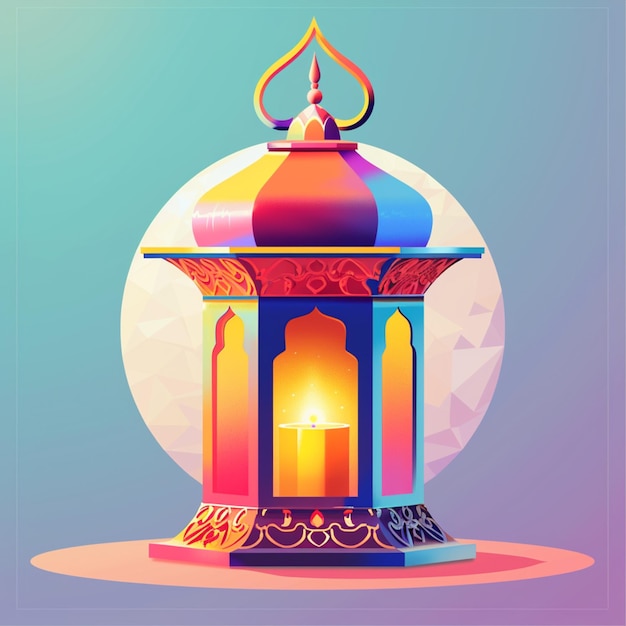 Vector Illustration of Muslim Lantern Ramadan