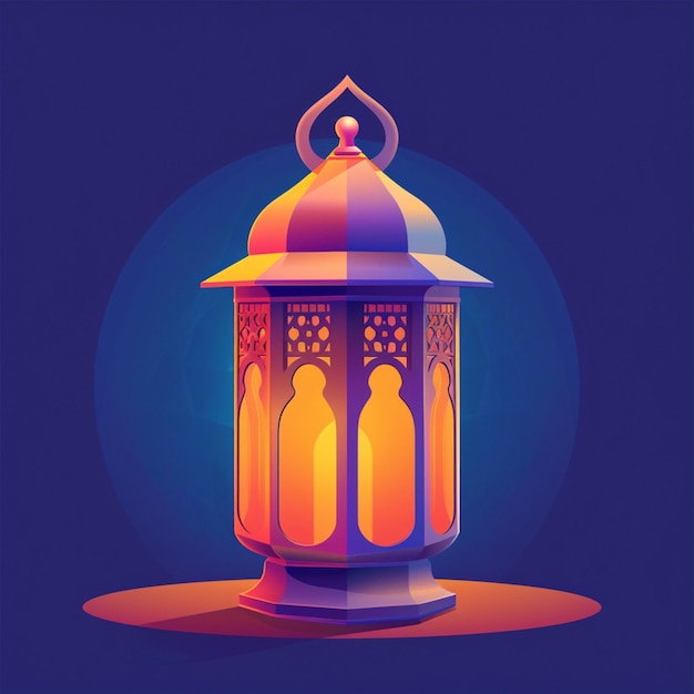 Vector Illustration of Muslim Lantern Ramadan