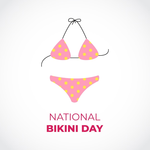 Vector illustration for National Bikini Day