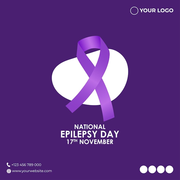 Vector illustration for National Epilepsy Day 17 November banner