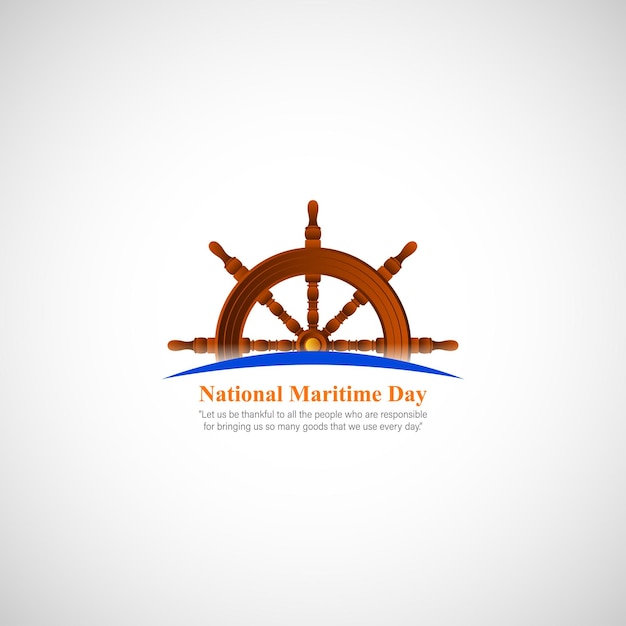 Vector illustration for National Maritime Day