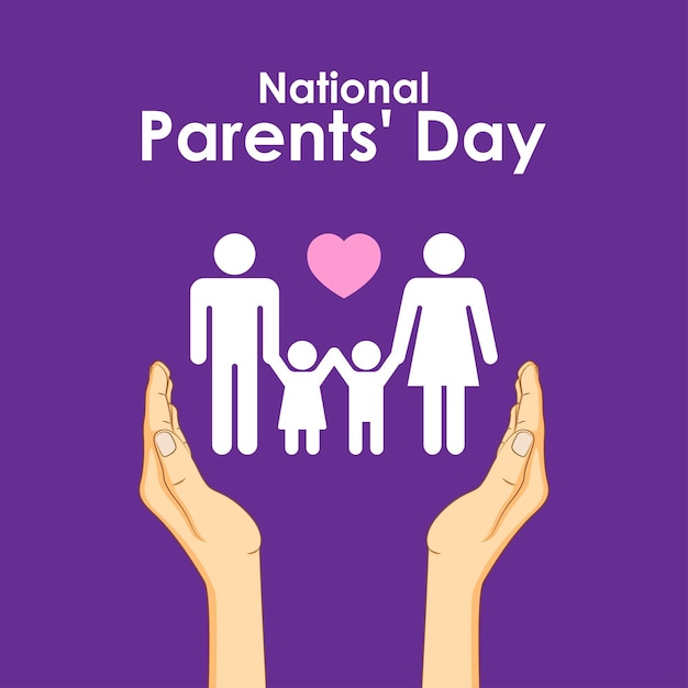 Vector vector illustration for national parents' day