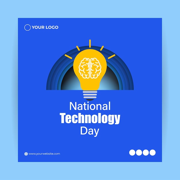 Vector illustration of National Technology Day in India 11 May