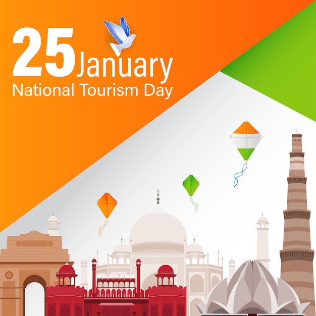 Vector illustration for National Tourism Day