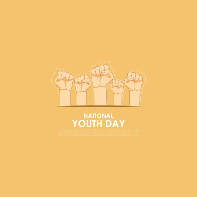 Vector illustration for National Youth Day