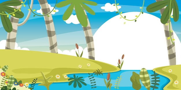 Vector illustration of nature background