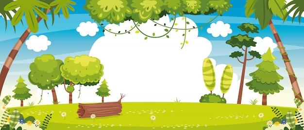 Vector illustration of nature scene