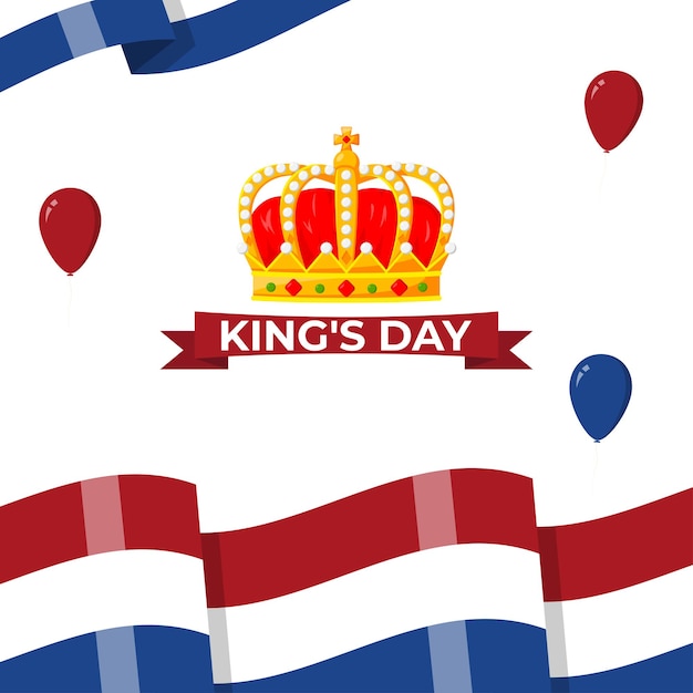 Vector vector illustration of netherland king's day