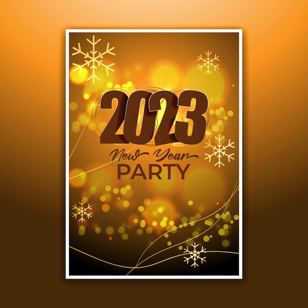 Vector illustration for new year party invitation