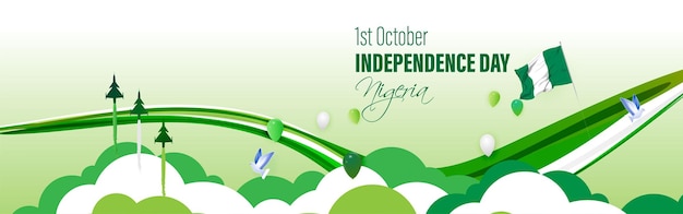 Vector illustration for nigeria independence day