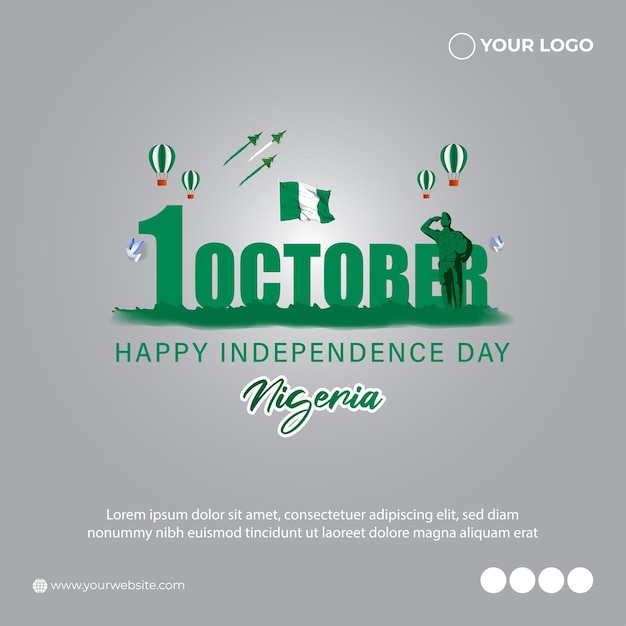 Vector illustration for Nigeria Independence Day