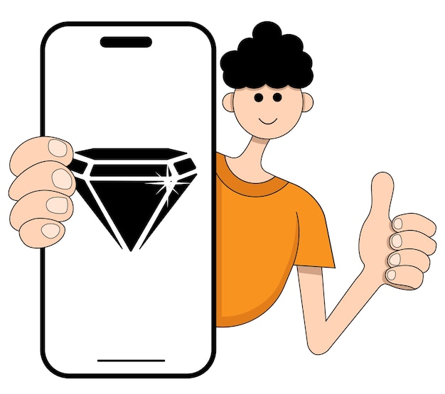 Вектор Векторная иллюстрация алмаза на экране на прозрачном фоне