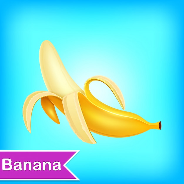 Векторная иллюстрация банана