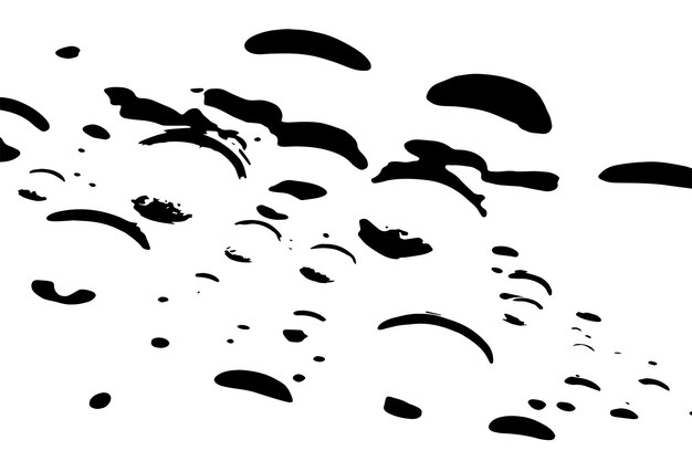 Вектор Векторная иллюстрация черной текстуры пузырьков на белом фоне