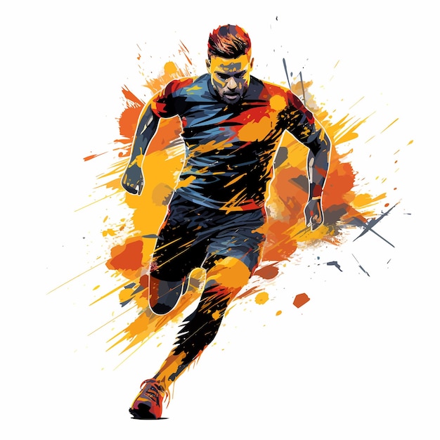 vector_illustration_of_soccer_player_with_flames