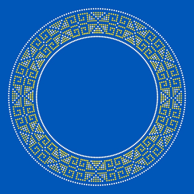 Векторная иллюстрация украинского орнамента в этническом стиле идентичности вышиванки фона для текста