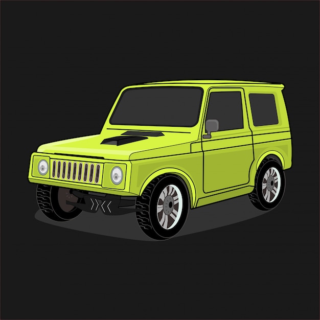 Vector illustration off road 4x4 car