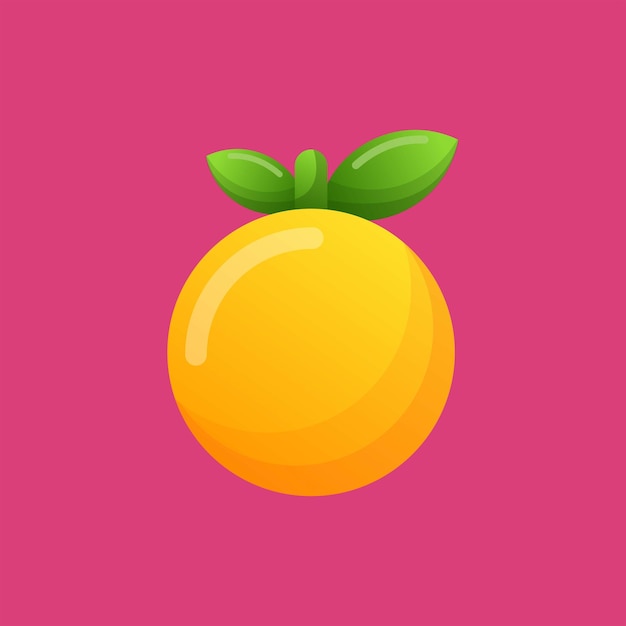 Vector illustration orange gradient colorful