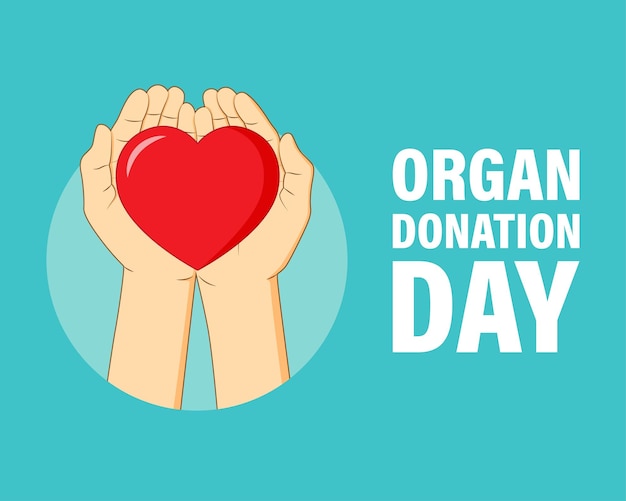 vector illustration for organ donation day