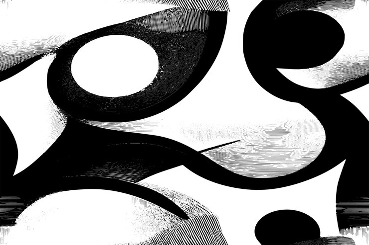 Vector vector illustration outlined in black with a textured appearance isolated on a white background