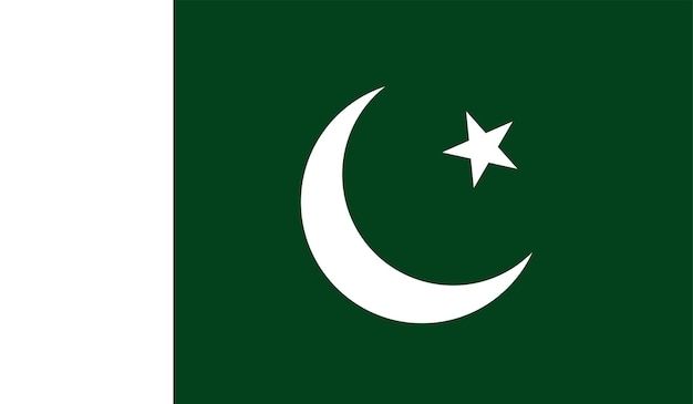 Vector illustration of Pakistan flag