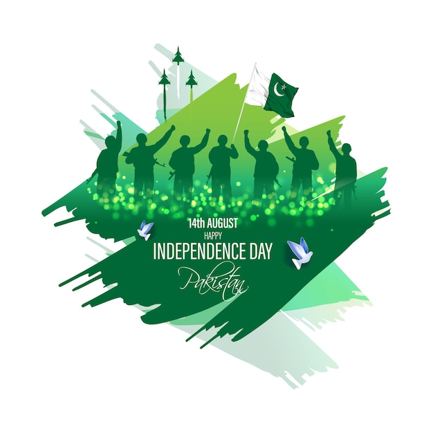 Vector vector illustration for pakistan independence day