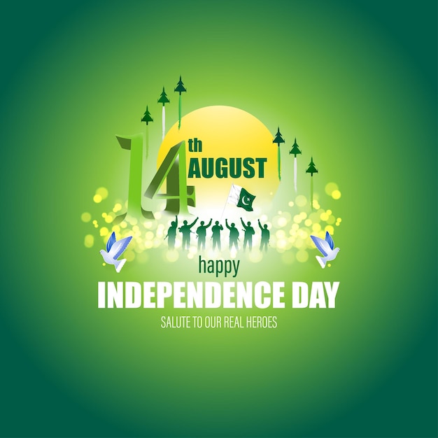 Vector vector illustration for pakistan independence day