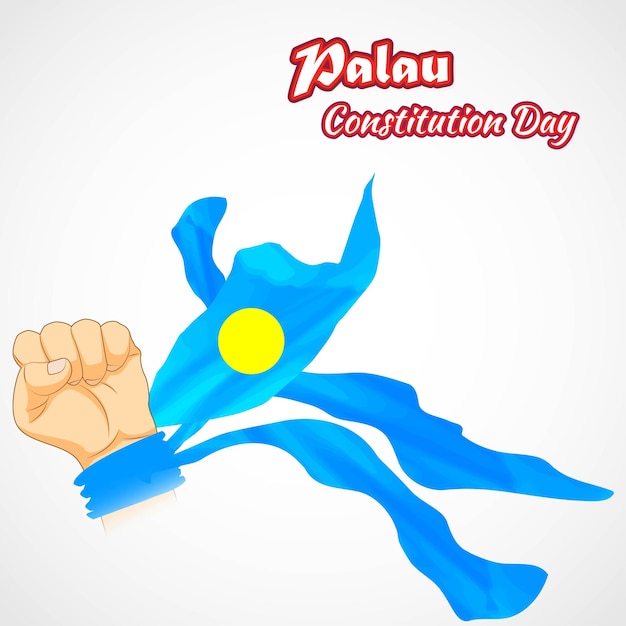 Vector illustration for palau independence day