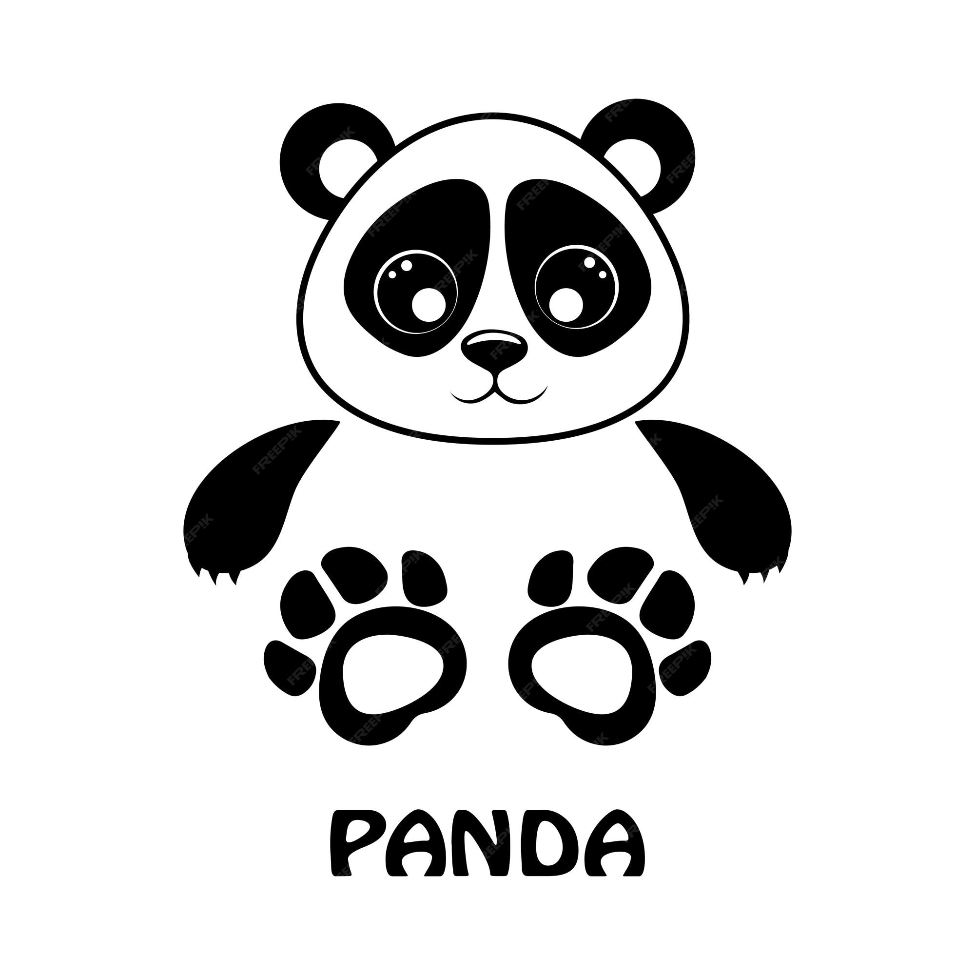 Kawaii Panda Bear Animal Icon Over White Background. Vector Illustration  Royalty Free SVG, Cliparts, Vectors, and Stock Illustration. Image 76632866.