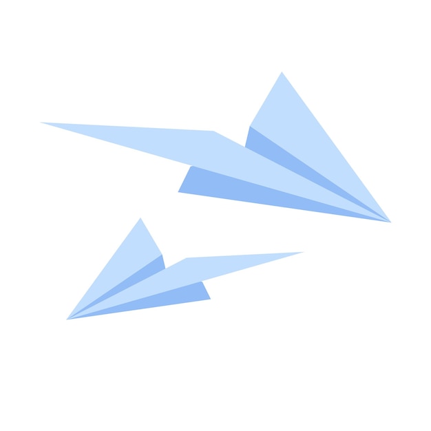 Vector illustration of paper plane