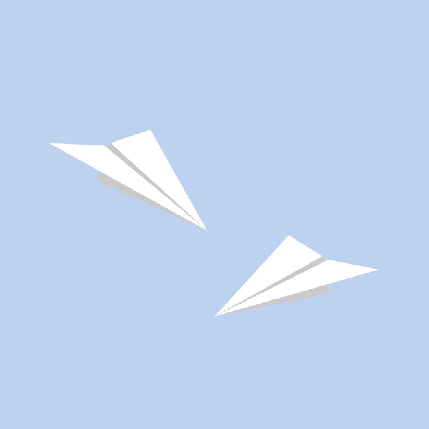 Vector vector illustration of paper plane