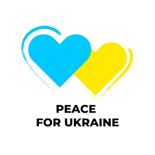 Vector vector illustration peace for ukraine