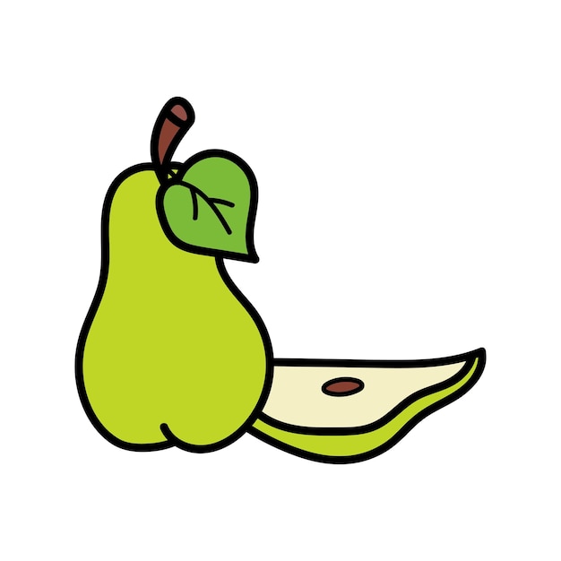 Vector Illustration of a Pear Icon