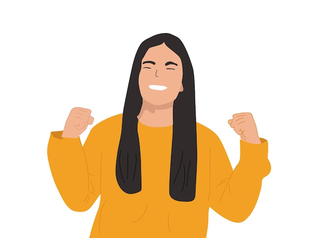 Vector vector illustration of people being happy