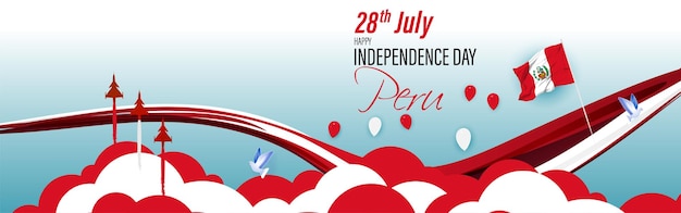 Vector illustration for Peru Independence Day