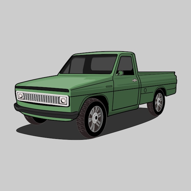 Vector vector illustration pick up car