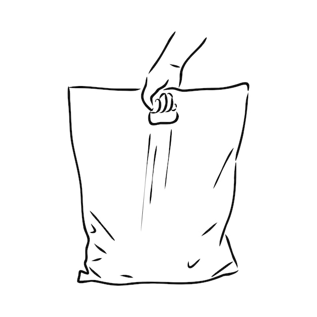 Vector illustration of a plastic bag plastic bag vector