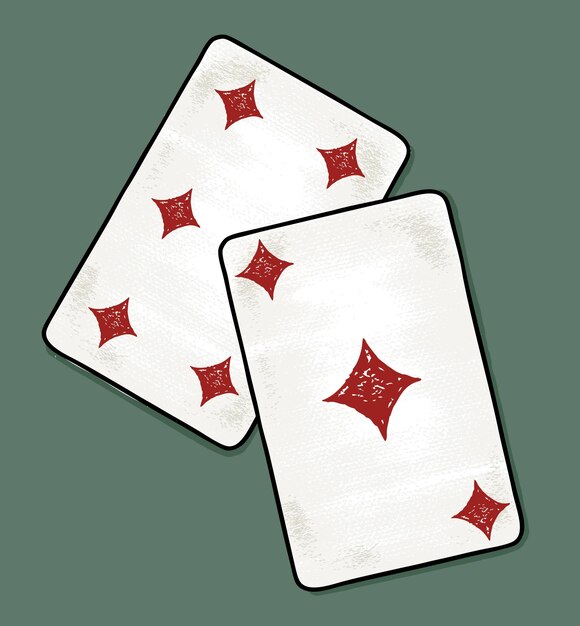 Vector illustration of the playing cards