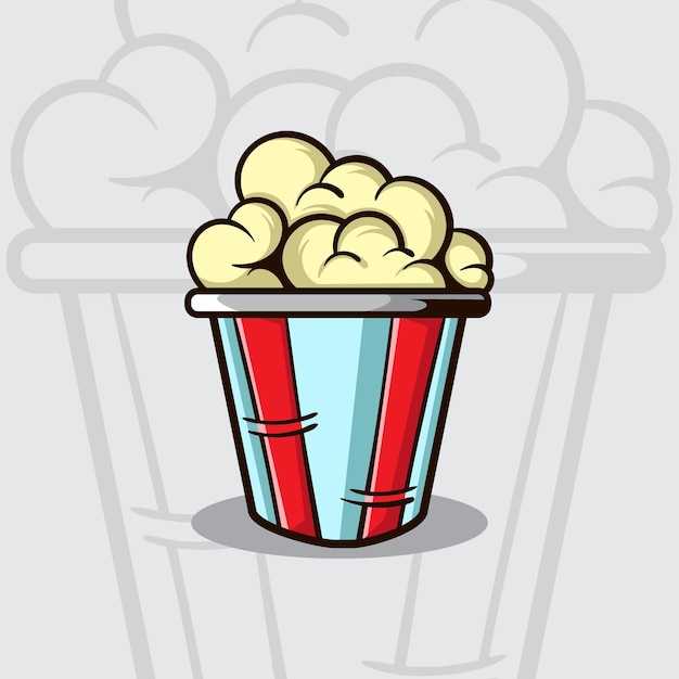 VECTOR ILLUSTRATION OF POPCORN