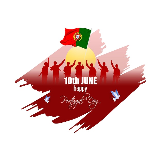 Vector illustration for Portugal daynational day