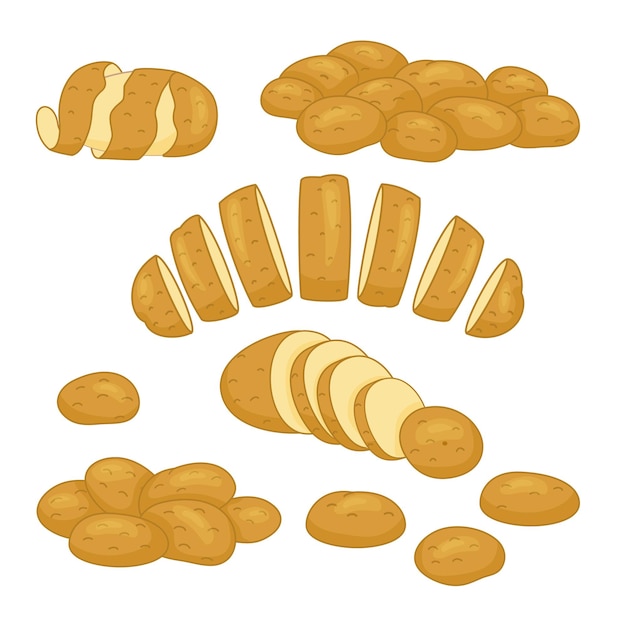 Illustrazione vettoriale di patate