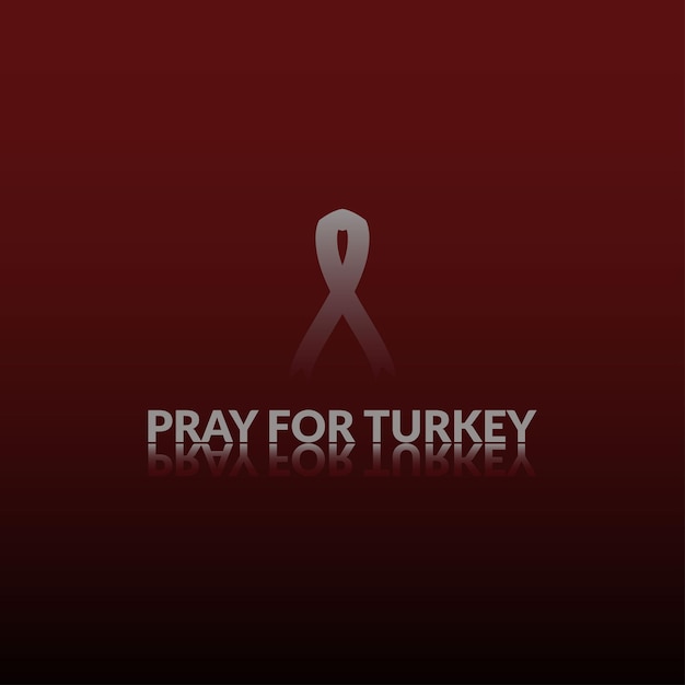 Vector vector illustration pray for turkey