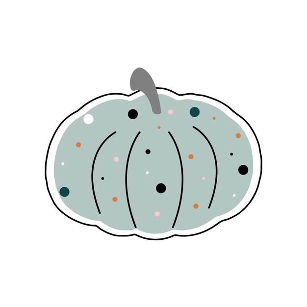 Vector illustration of pumpkins in flat style.