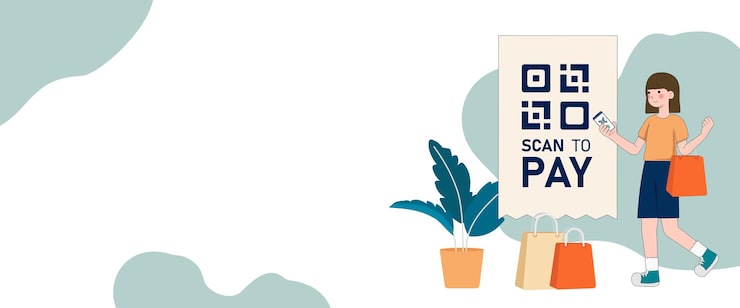 Vector 顯示人們使用智能手機掃描代碼 適合登陸頁界面網頁應用程序介紹卡等