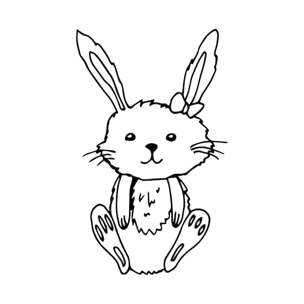 Vector illustration of a rabbit