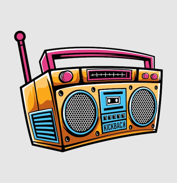 Vector vector illustration of radio icon