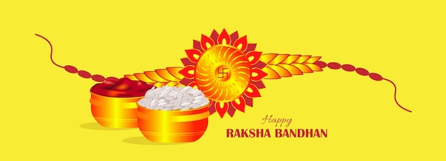 Illustrazione vettoriale per il design di sfondo del festival rakhi con rakhi creativo per i religiosi indiani