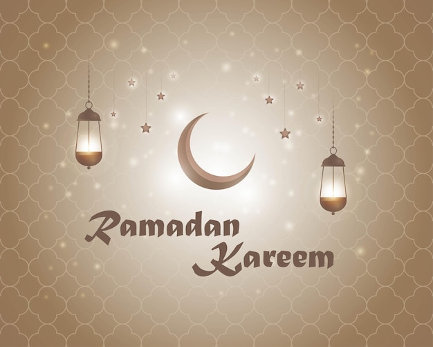 Vector illustration of Ramadan Kareem greeting