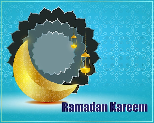 Illustrazione vettoriale del saluto del ramadan kareem